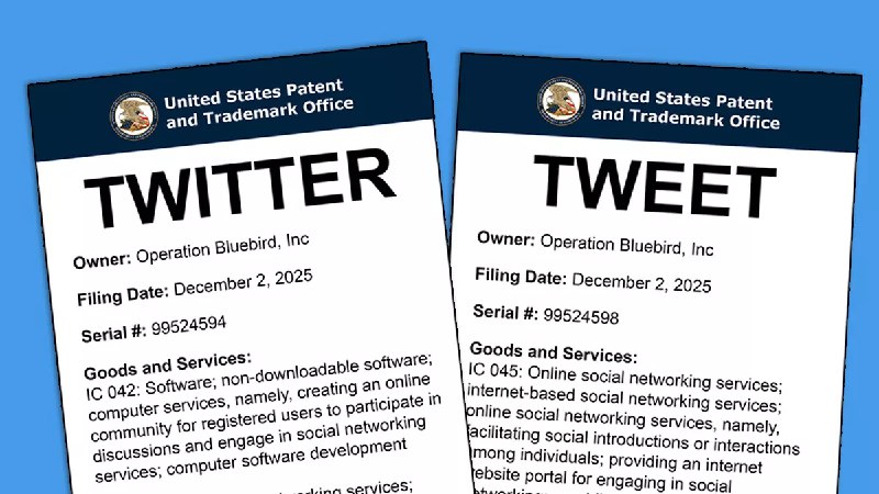 Former Twitter Attorney Files for 'Twitter' Trademark, Challenges X Corp.’s Ownership