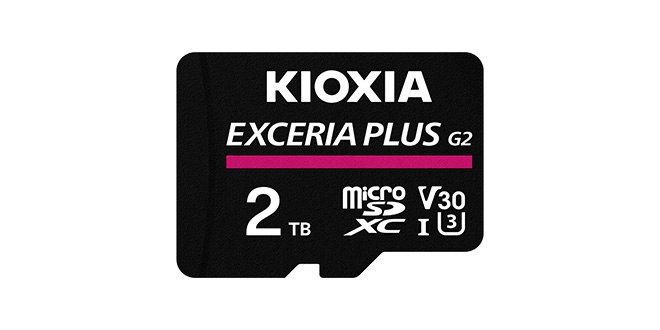 铠侠量产业界首款容量达2TB的microSD卡 集成16个1Tb的3D NAND闪存