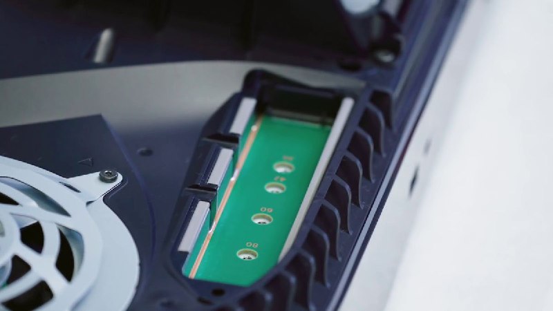 The PlayStation 5 supports standard PC-sized NVMe M.2 SSDs