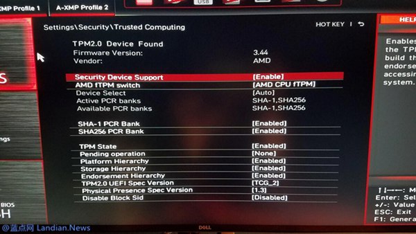 AMD正在推出AGESA 1.2.0.7版更新修复Windows 11启用fTPM后的卡顿问题 – 蓝点网