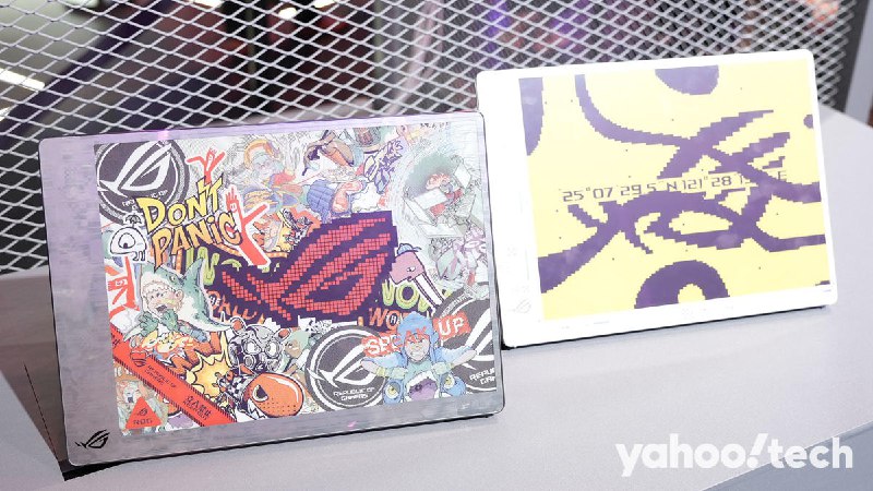 每天換款都可以，ASUS ROG 彩色 e ink 概念筆電「Project Dali」