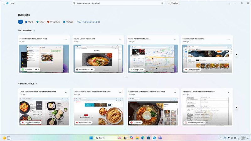 微软即将推出“召回”功能来帮助Windows用户回溯操作微软即将为 Copilot+ 电脑推出专属的跨时间搜索功能，通过“召回”功能可以看到电脑过去操作的时间线