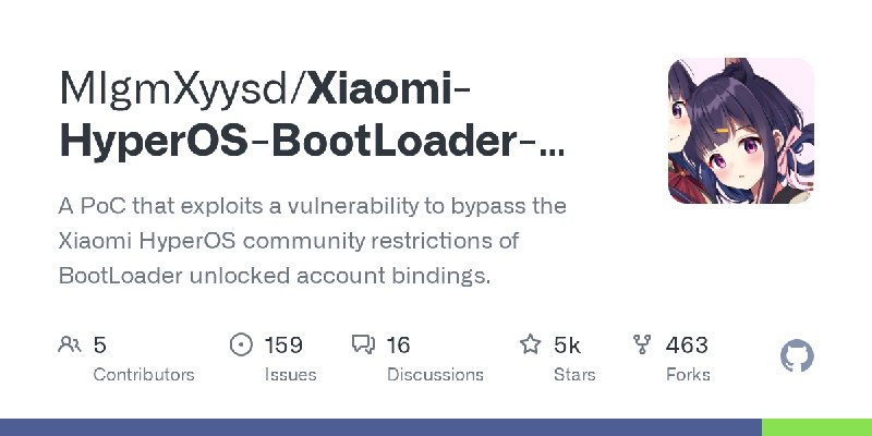 Xiaomi-HyperOS-BootLoader-Bypass/status.md at master · MlgmXyysd/Xiaomi-HyperOS-BootLoader-Bypass