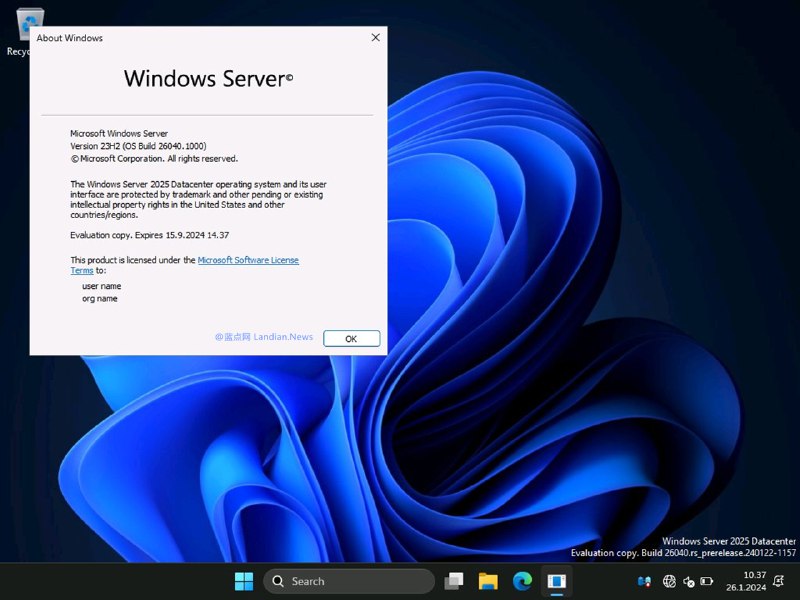 基于Windows 11的Windows Server 2025服务器版操作系统(LTS)终于要来了