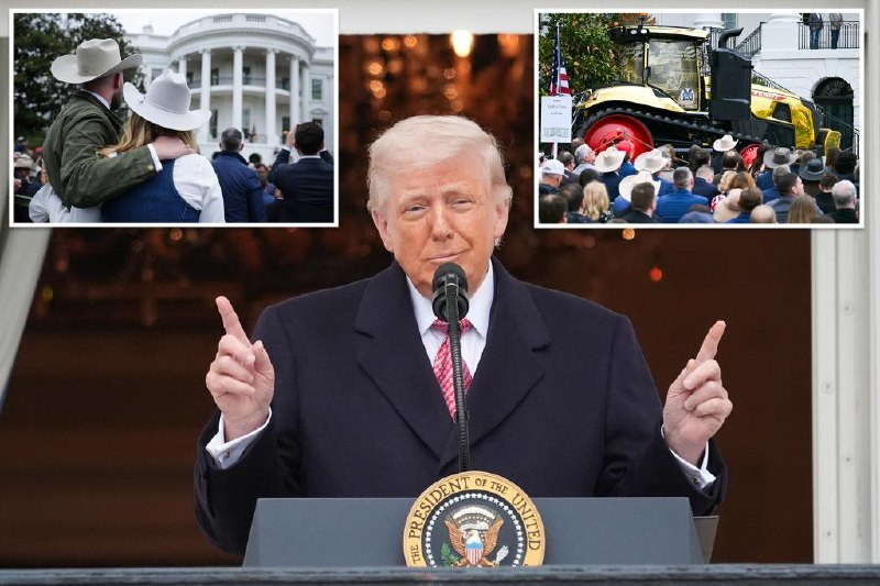 Exclusive | White House unveils 'OnlyFarms' website, welcomes farmers with golden tractor on South Lawn