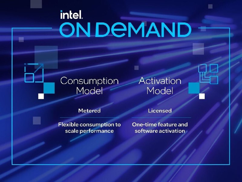 英特爾 Intel On Demand 模式悄然停止，顯示硬體訂閱付費觀念仍難推行