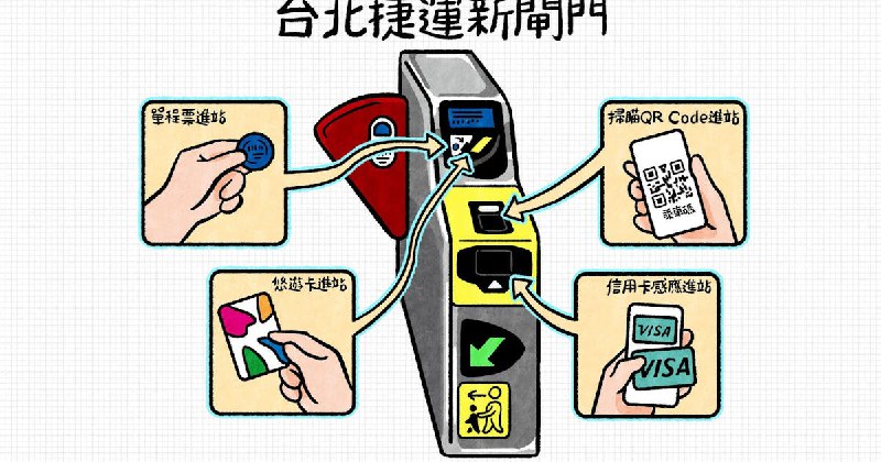 北捷新式閘門可感應信用卡、掃瞄QR Code進站 還能使用多元支付App #pay (233007) - Cool3c