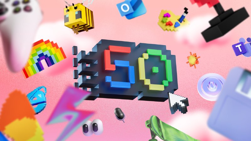Microsoft celebrates 50 years
