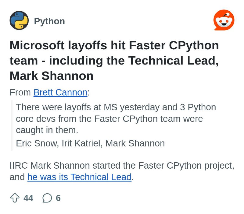 From the Python community on Reddit