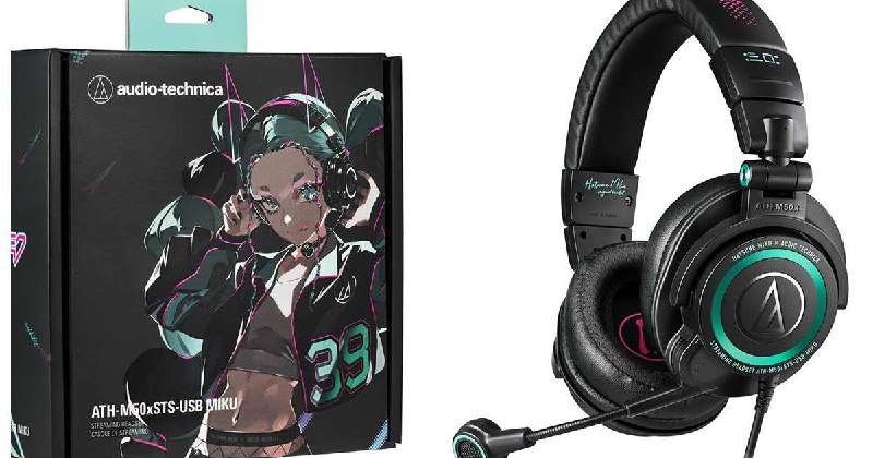 鐵三角推出ATH-M50xSTS-USB MIKU初音未來聯名直播耳麥 比普通版本貴1萬日幣 #限量發行 (242479) - Cool3c