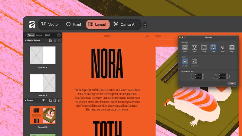 Adobe 取代品　Affinity 改以免費方式推出 - 流動日報