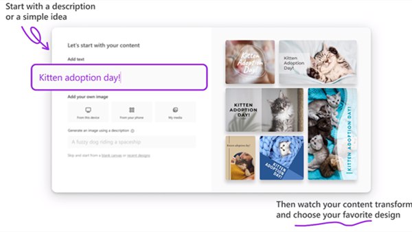 微软上线Microsoft Designer 利用AI自动生成各种素材图片 – 蓝点网