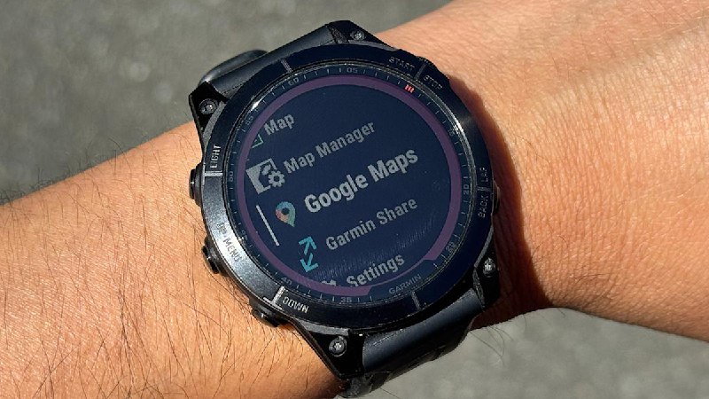 現在於 Garmin 運動手錶上也可使用到 Google Maps 進行導航