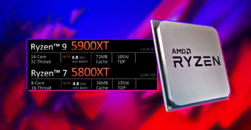 AMD to introduce Ryzen 9 5900XT and Ryzen 7 5800XT processors 7 years after first AM4 CPU launch
