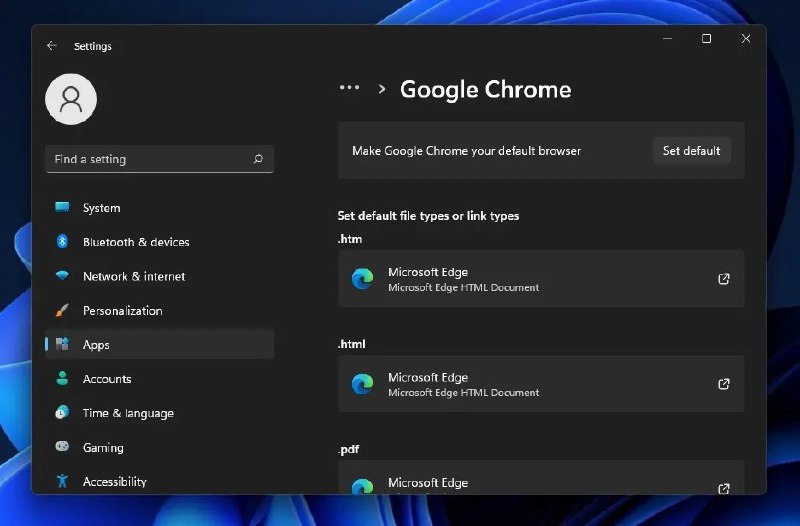迫于压力 微软宣布恢复Windows 11一键切换默认浏览器选项