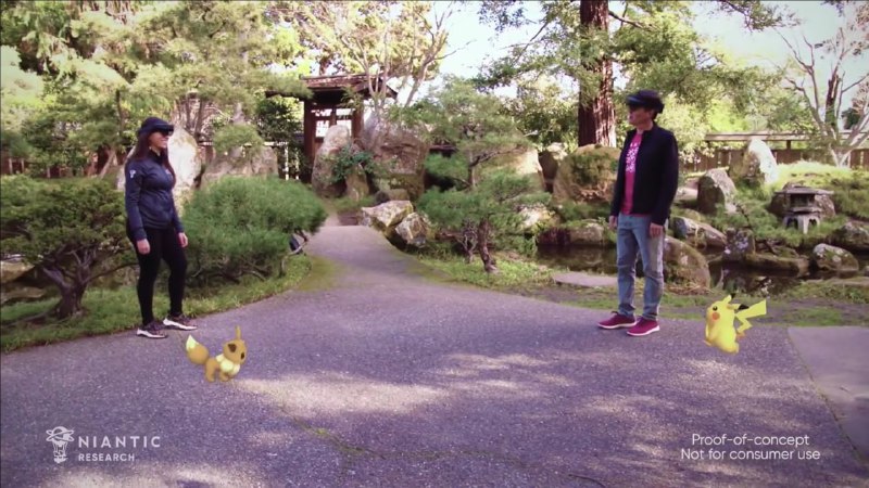 微软与Niantic公布HoloLens《精灵宝可梦GO》概念演示