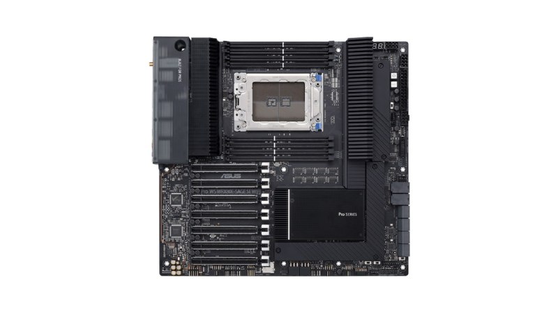 华硕推出 ASUS Pro WS WRX80E-SAGE SE WIFI- ThreadRipper Pro 平台- 8 通道内存- 128 条 PCIe 4.0 通道- 双 10Gb 网卡- 双 U.2 接口- 双 USB Type C（支持 USB 3.2 Gen 2x2）- 8pin 供电 x 3