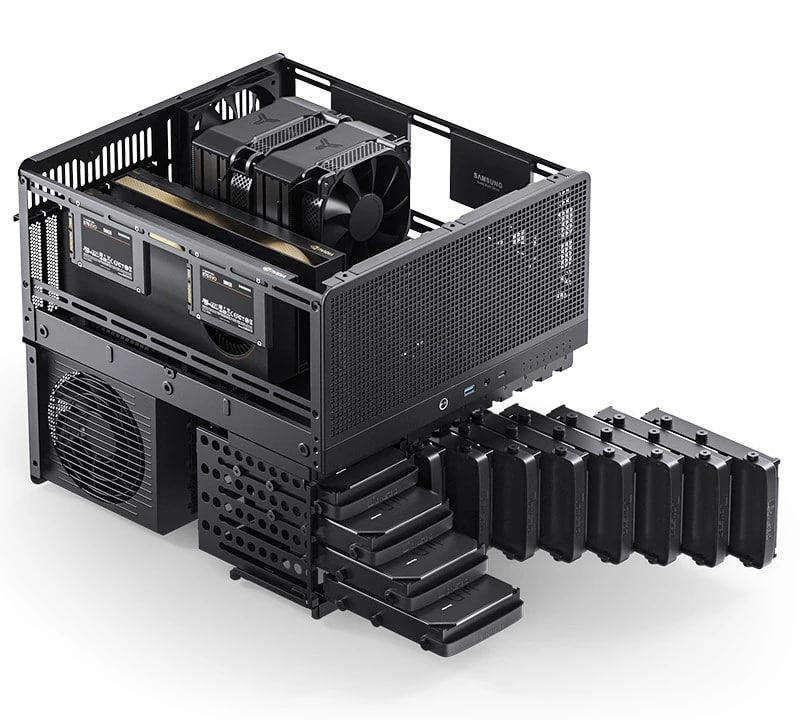 乔思伯推出 E-ATX NAS 机箱 N5，可提供 12 个 3.5 英寸热插拔硬盘位