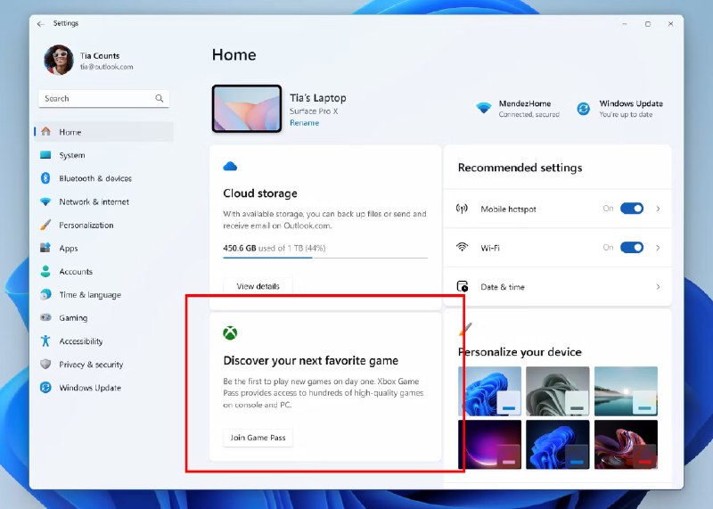 微软计划在Windows11中投放XGP广告