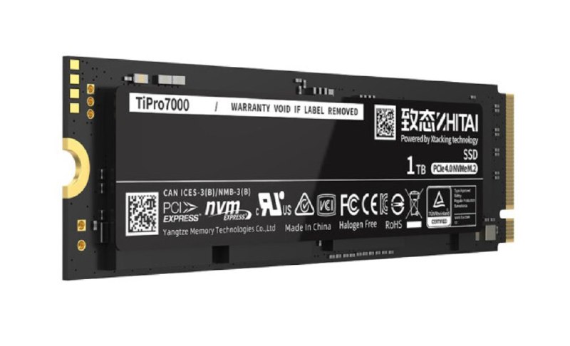 致态发布 Ti Pro 7000 国产 PCIe 4.0 SSD：长江储存第三代 NAND，最高 7.4GB / s