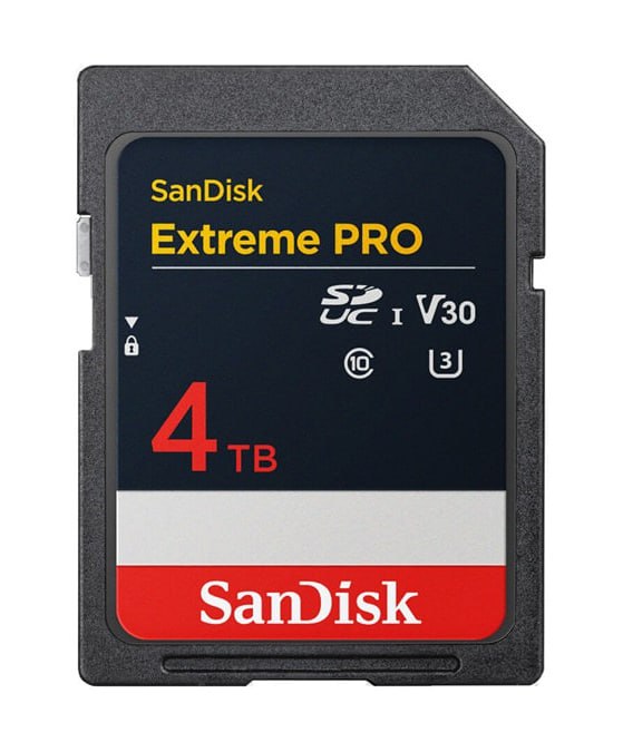 SanDisk 带来多款大容量存储卡，Extreme PRO 4TB SD 卡明年上市