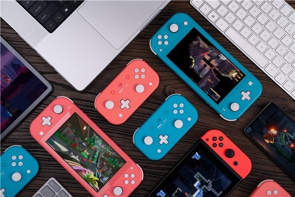 八位堂发布 Lite 2 轻薄手柄：支持体感振动，适配 Switch / Android