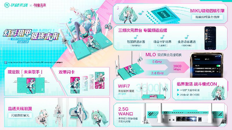 华硕 天选“初音未来”联名产品上架主板、水冷、和外设等多款产品