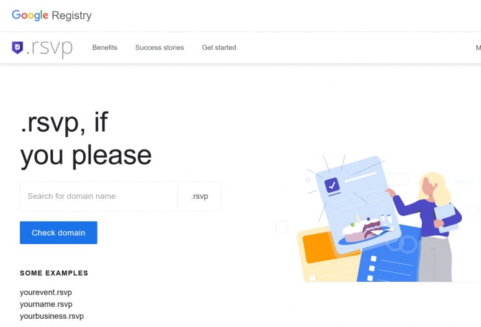 Google将.rsvp域名添加到Google Registry