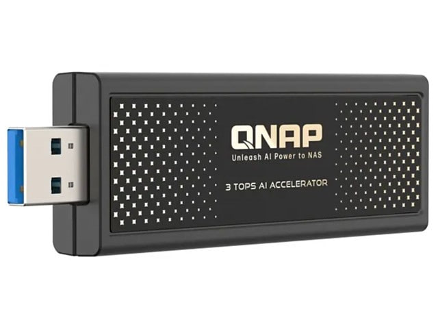 QNAP 为 NAS 产品推出 AI 加速器，可提升智能相册物件和人脸识别速度共有两个型号，分别是 QAI-M100（M.2 版本）及 QAI-U100（USB 版本）