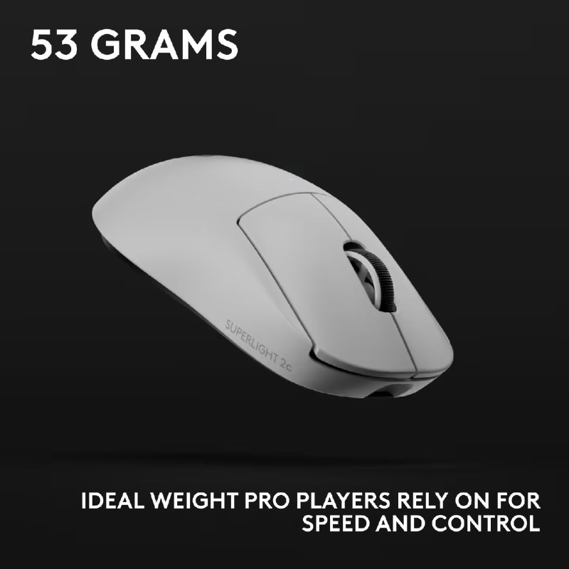 罗技 G PRO X Superlight 2c 鼠标现身海外电商，更紧凑 53g 设计