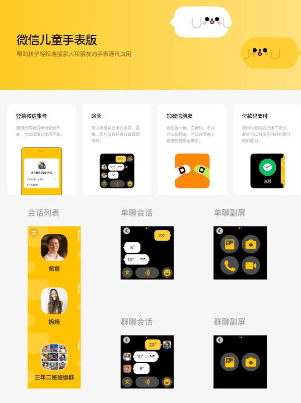 微信官网公布微信儿童手表版接入指引厂商加入微信的白名单后，客户端才会运行，还需要允许微信后台保活、并提供消息推送功能，方可保证消息的收发触达