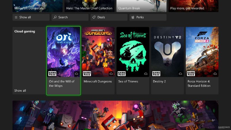 Xbox Cloud Gaming 即将登陆 Xbox 主机