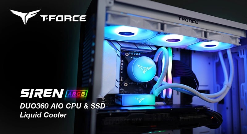 十铨推出业界首款 CPU + SSD 双冷头水冷散热器