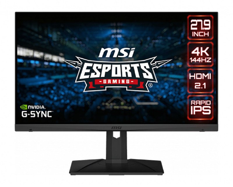 微星发布新款 28 英寸 4K 144Hz 显示器：95% DCI-P3 色域，HDR400
