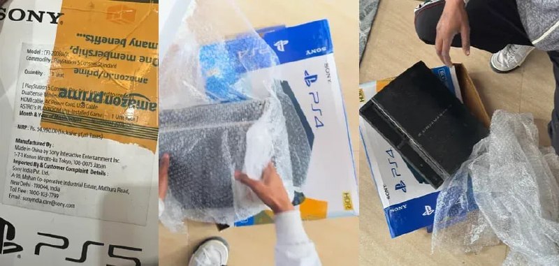 印度玩家买PS5被「套娃」诈骗？收到装在PS5盒子里的PS4盒子的PS3，玩家与亚马逊各执一词Imcheeku 发文称，他 1 月 5 日从印度亚马逊订购了一台 PS5 Slim