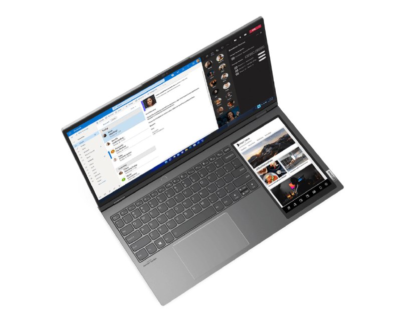 联想 17 英寸 ThinkBook Plus 更多渲染图曝光：笔记本内塞入“平板”，运行 Win11