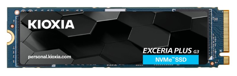 铠侠推出 EXCERIA PLUS G3 系列 SSD：顺序读写 5000 MB/s，最高 2TB