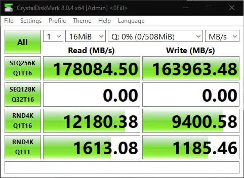 有玩家用 AMD 3D-Vache 做 Ramdisk，读取超过178GB/s不过用AMD 3D V-Cache做出来的Ramdisk也真的只是好看而已，毕竟即使是Ryzen顶配 7950X3D的L3缓存也只有128MB，对于一个硬盘来说真没啥用