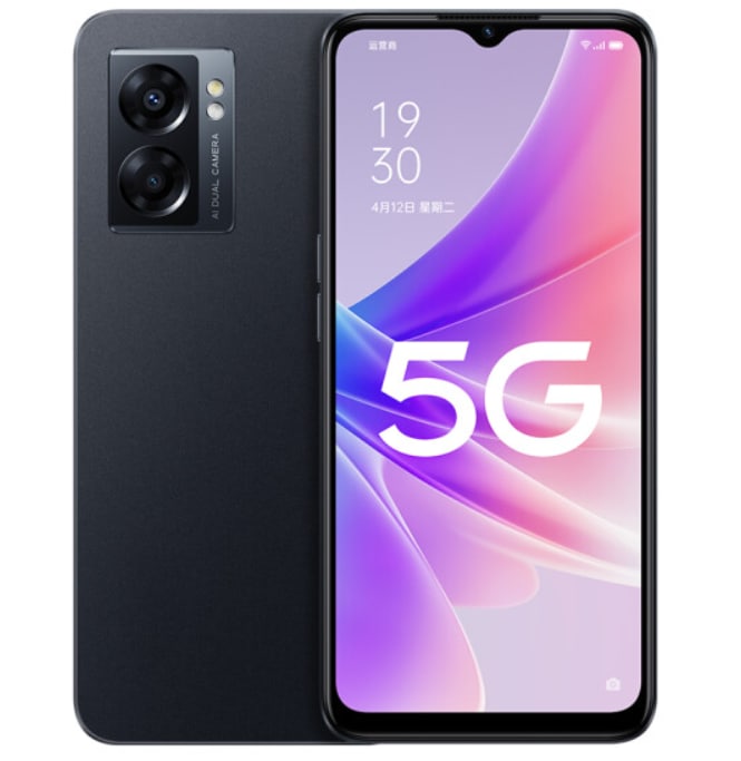 1499 元，OPPO A57 5G 手机发布：搭载天玑 810