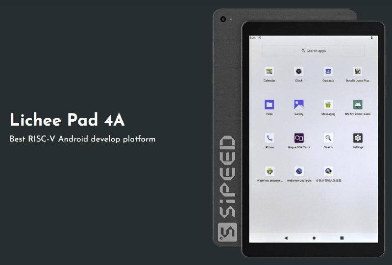 矽速科技 推出荔枝 Pad 4A，一款采用平头哥 RISC-V 处理器的 Android 平板荔枝 Pad 4A 的处理器为 平头哥 曳影 TH1520（四核 玄铁 C910@1.8GHz），并配有16GB LPDDR4X内存和128GB eMMC