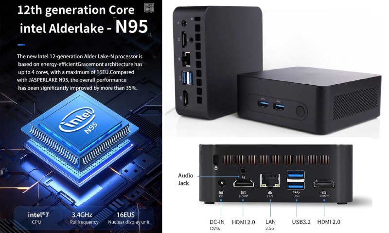 N95也可以是Intel一块CPU，采用Alder Lake-N架构、四核Gracemont