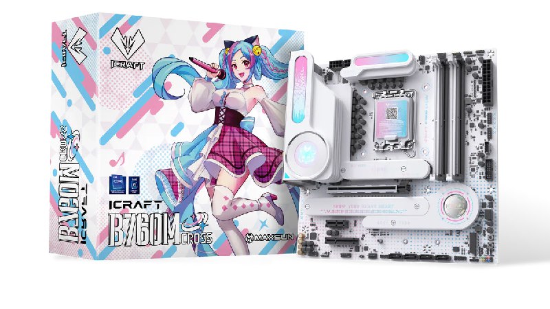 铭瑄 首款瑷珈主题主板 MS-iCraft B760M CROSS 发布