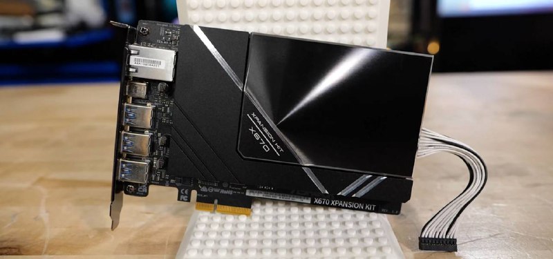 华擎 可能在搞点很新的东西？B650 转 X670 扩展卡曝光两个PCIe 4.0 x4 M.2 、三个USB-A、一个USB-C （10Gbps）、两个SATA一个10GbE网口来源（游侠网、VideoCardZ、Level1Techs）华擎不愧是妖板厂，从来没有让我们失望