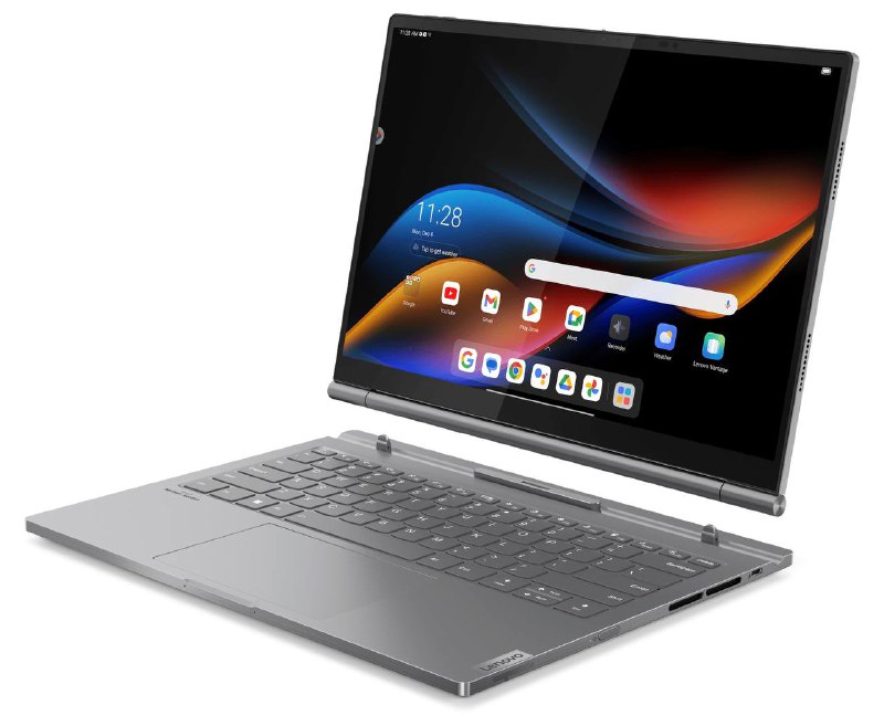 联想 展示 ThinkBook Plus Gen 5 Hybrid 笔记本，灵活切换安卓 Win11 系统