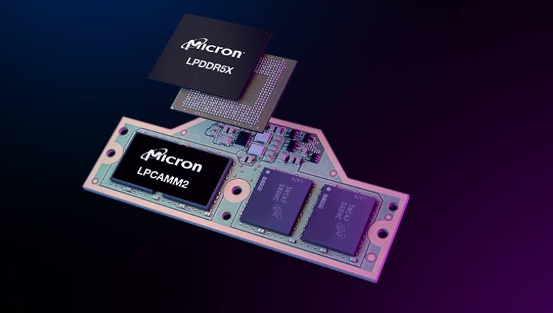 美光 推出基于 LPDDR5X  的  LPCAMM2  内存