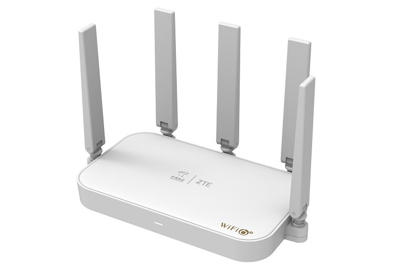中兴和中国电信联合发布 AX3000 Wi-Fi 6+ 路由器：联发科芯片，独创五天线设计