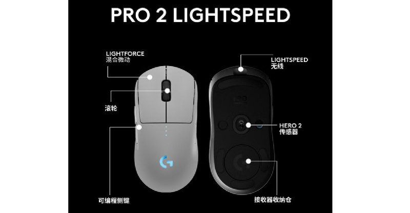 罗技发布两款新GPW系列鼠标GPW4 鹰眼/朱雀，搭载HERO 2传感器，1199元起
